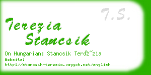 terezia stancsik business card